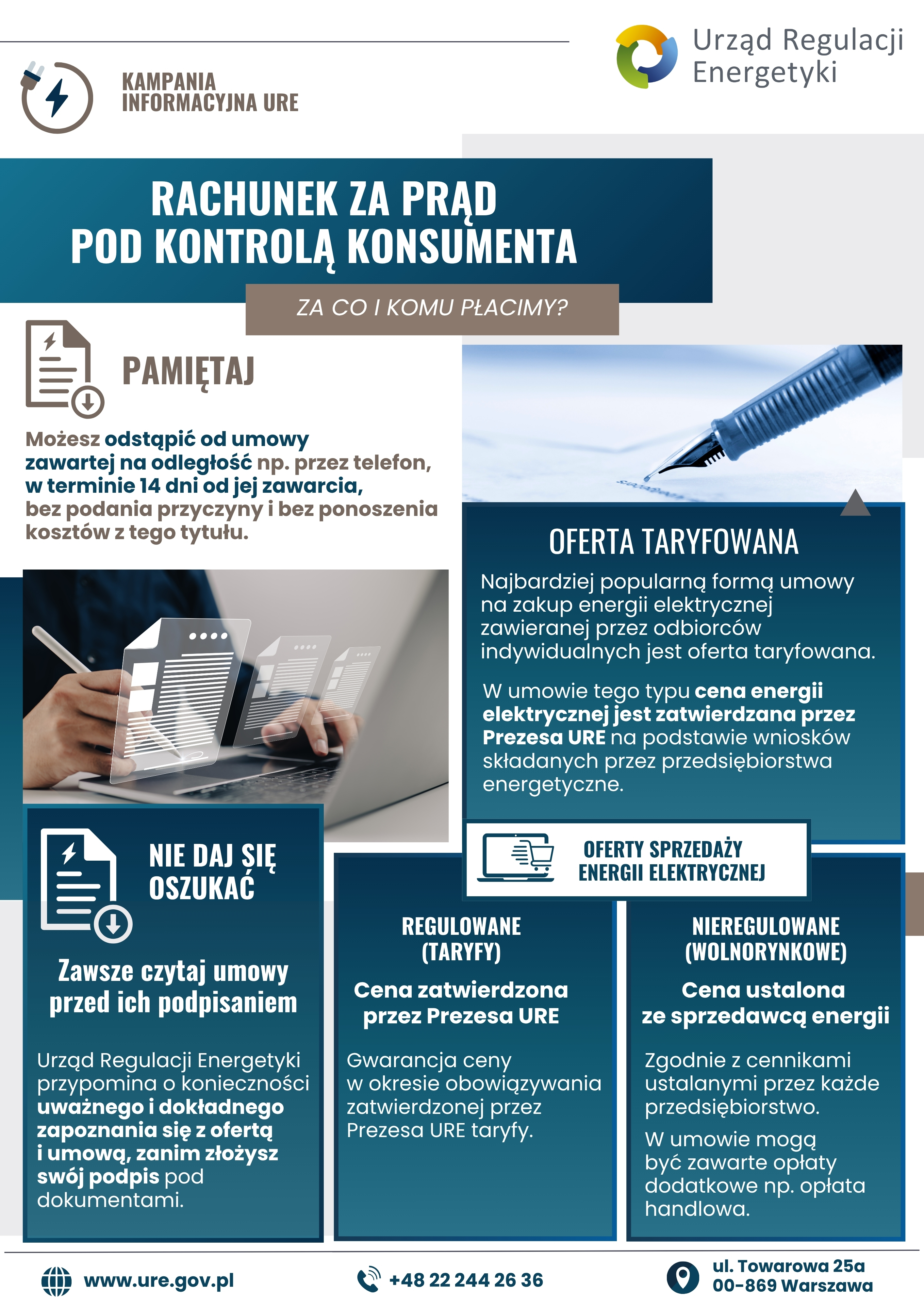 Kampania Informacyjna - „Rachunki pod kontrolą konsumenta”